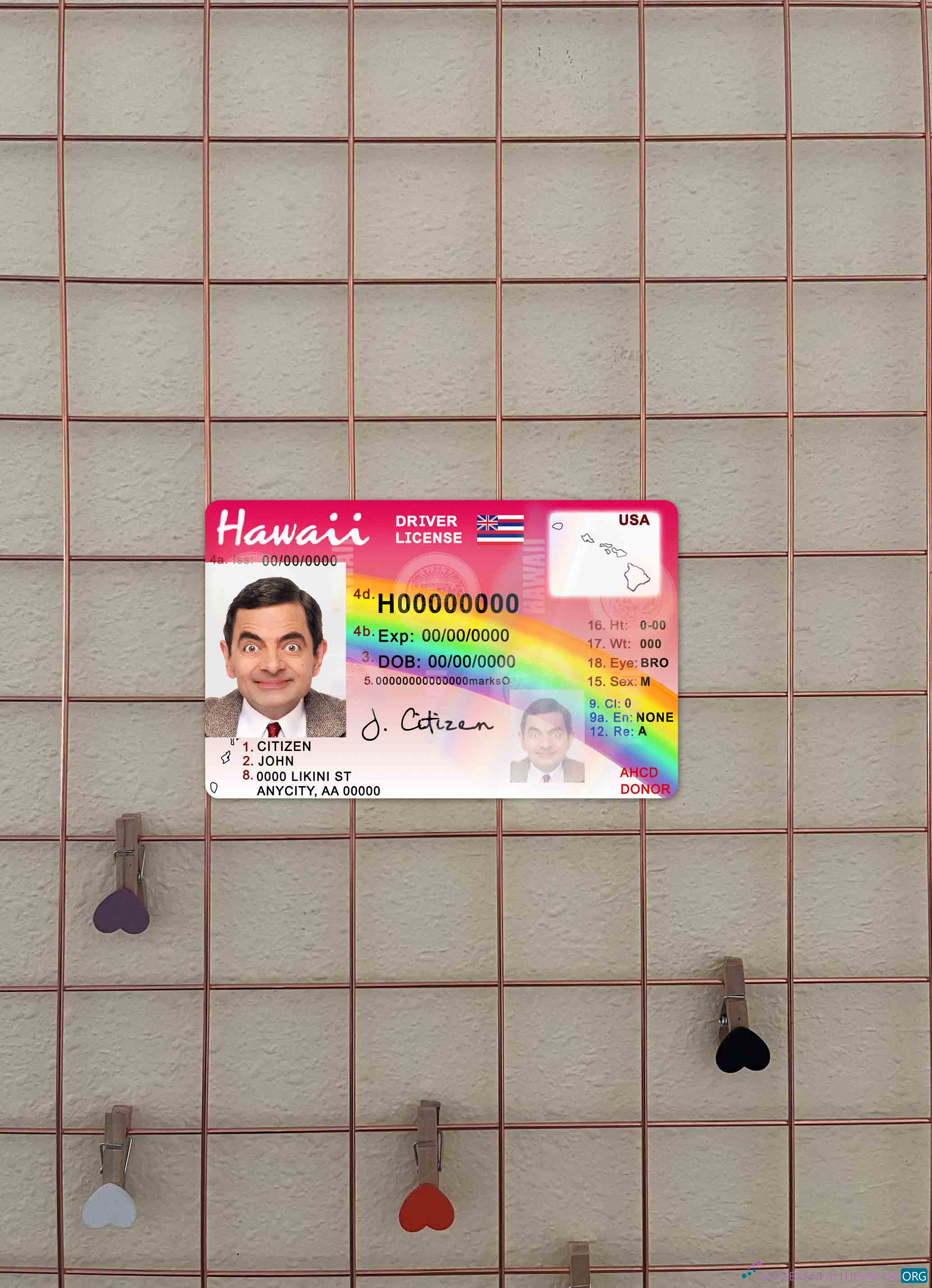 Download Hawaii DL photolook FRONT Photoshop template